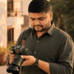 professional photographer with a DSLR camera